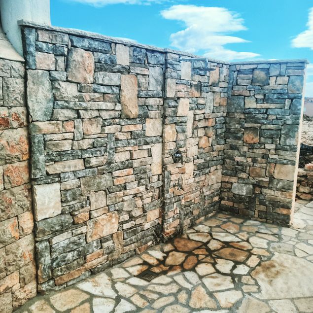 Our new outdoor bathroom